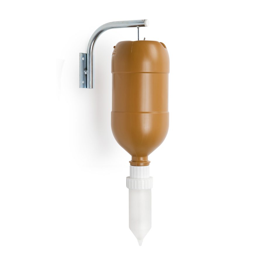 UNRO wall hanger with hook, bottle and pump